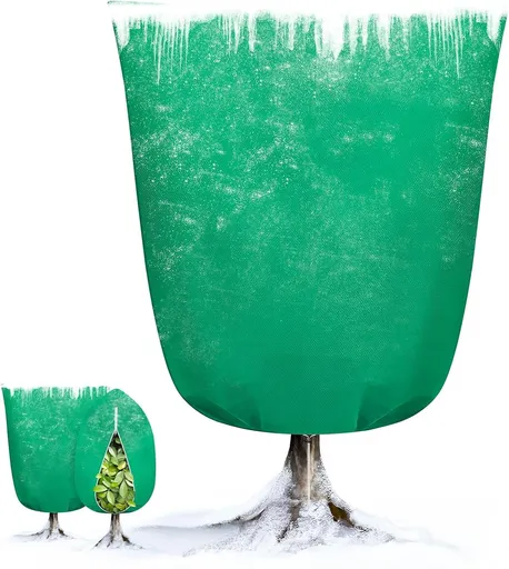 Plant Cover - 1 piece - 240*200cm - Frost Protection Plant Cover - Winter Cover - Potted Plant Bag - Frost Cloth - Plant Frost Cover - Winter Protection Bag for Plants - Winter Plant Covers - with zipper and drawstring - for outdoor plants, potted fr
