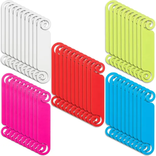 50 Pieces Cable Tags Cable Management Labels Multicolor Cable Labels Cord Identification Tags for USB Computer Phone Charger