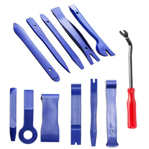 Trim Removal Tool, 12Pcs Auto Panel Removal Tool Car Interior Trim Kit Fastener Rivet Remover Plastic Pry Tool