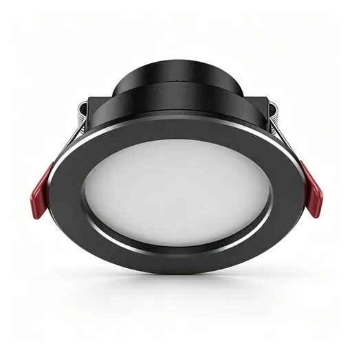 4 Pack Black Silver Flagship Full Spectrum 98 CRI 7W Cool White | Recessed LED Downlight | Christmas High-CRI Contrast 4-Piece Set | Two-Tone Full Spectrum Bright Ceiling Light