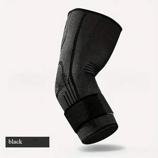 Elbow Guard Protective Fitness Arm Bandage, Compression Basketball Arm Sleeve for Men, Badminton and Tennis Arm Support for Women XL Black