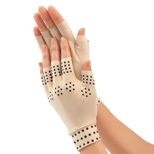 2 Pairs Compression Gloves Magnetic Anti-Arthritis Fingerless Gloves Relief Hand Heal Pain Very comfortable and light weight