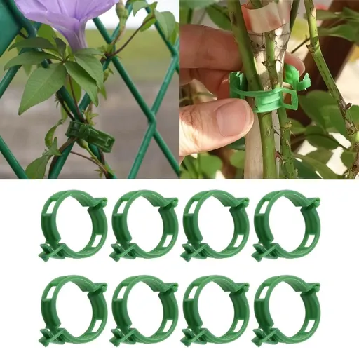 100pcs Plant Support Clips Reusable Garden Clips,Grape Vine Tomato Vine Vegetables Plants Garden Support Clips,For Plants Stems Support and Vines Grow Upright Climbing