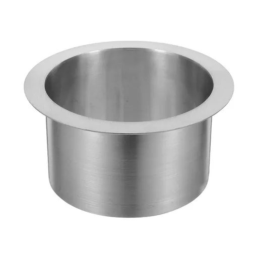 Embedded Drop in Trash Chute Stainless Steel Garbage Can Grommet Plated Silver