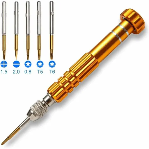 5-In-1 Multifunctional Precision Magnetic Small Pocket Screwdriver For Eyeglasses, Smartphones, Tablets, Watches,