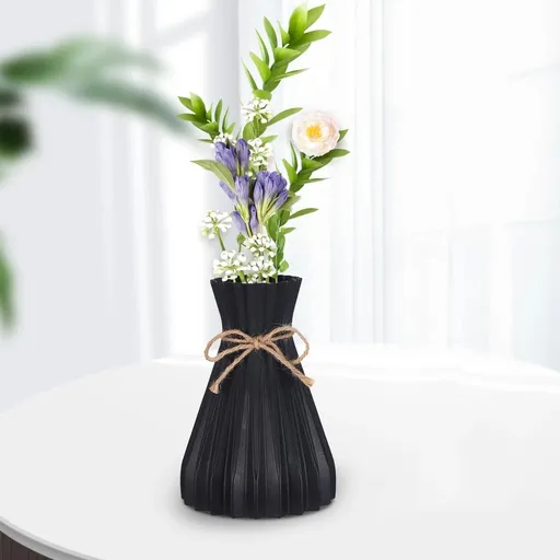 Vases for Flowers Ceramic Look Unbreakable Home Decoration Vase European Wedding for Home Decor,Cannot Fill Water(2pcs)