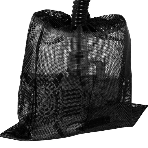 31*41CM Upgrade Large Pump Barrier Bag, Pond Filter Box, Black Media Bag Pump Mesh Bag (31*41CM, Black)