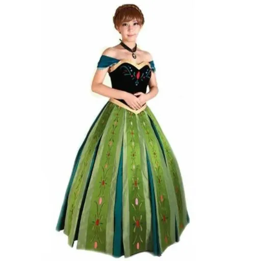 House Of Dasein Athemis Movie Ice Anna Cosplay Dress Princess Coronation Costume Custom Size - Clothing And Wig - L