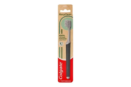 Colgate Toothbrush 100% Recycled Food Grade Plastic Handle Soft Bristles