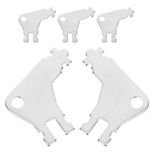 5-Pack Toilet Paper Dispenser Keys, Iron Construction, Easy Access for High Traffic Restrooms and Public Areas