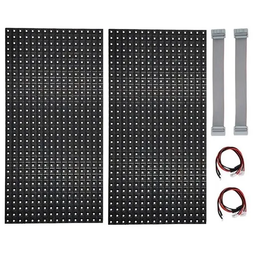 2Pcs P10 Full Color Outdoor LED Module HUB75 SMD3535 32x16 Pixels Display Panel 320x160mm 1/4S Driver