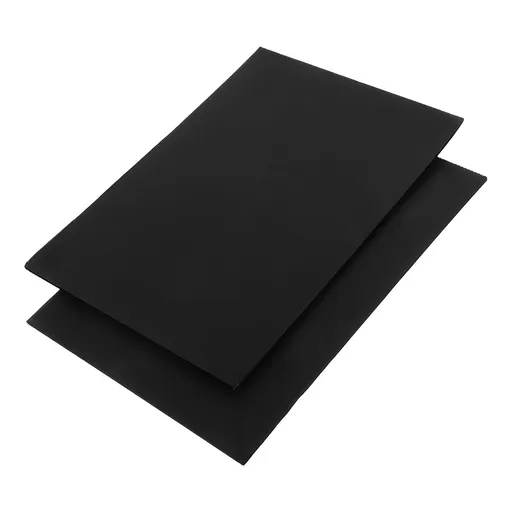 2-Pack Black Blank Yard Signs Corrugated Plastic Outdoor Garden Advertising Boards for Lawn