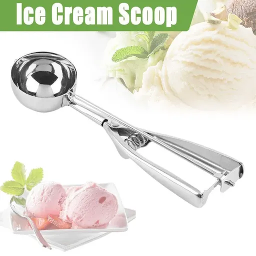 Ice Cream Scoop Stainless Steel Durable 6Cm Dia Silver