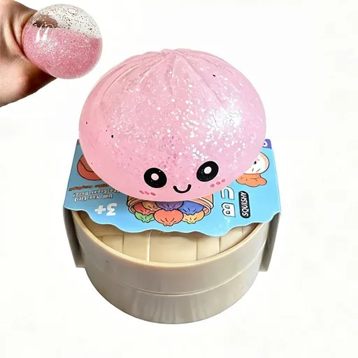 [Gold Powder Pectin] Pink Bun + Steamer