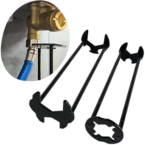 Basin Wrench Set, Dual Head Pipe Plumbers Wrench Faucet and Sink Installer Multi-functional Maintenance Tool for Bathroom Kitchen