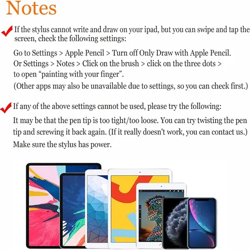 Active Stylus Pens for Touch Screens, Rechargeable Universal Pencil, Pen Stylus Pen Drawing Handwriting Pen