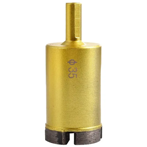 35mm Dia Diamond Hole Saw Drill Bit, Slate Porcelain Marble Hollow Core Drill Bit for Glass, Ceramic, Porcelain