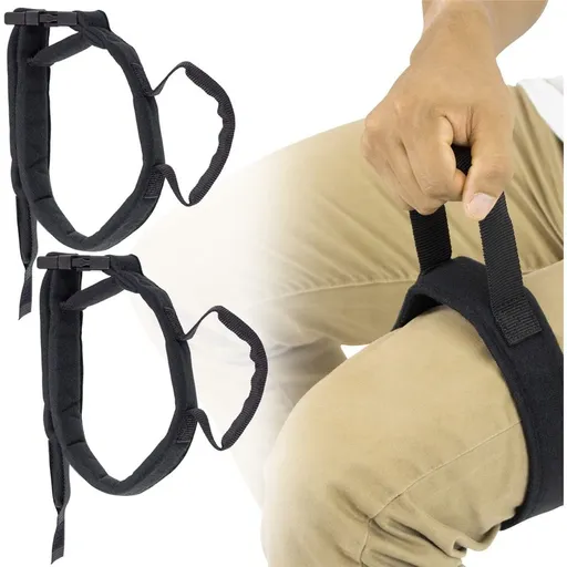 1 pairs Thigh Lifter Strap (2 Pack) - Pull Up Assistance Band - Medical Equipment Padded Wrist Tool For Leg Movement - Transfer Device For Limited Mobility, Knee Recovery