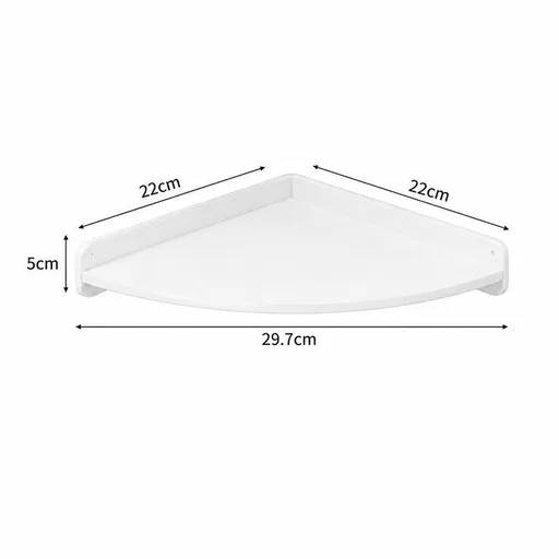 1-Tier Small Wall-Mounted Corner Shelf | Halloween Space-Saving Mini Gift | Single Layer Fan Corner Shelf Compact Nook Organizer