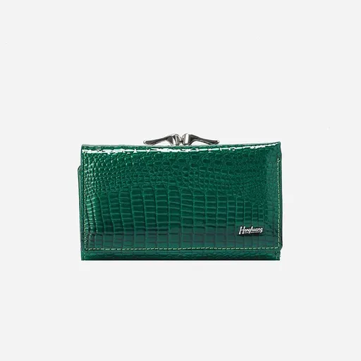 Genuine Leather Women'S Wallet Multifunctional Wallet Large Capacity Wallet - Green - Size m