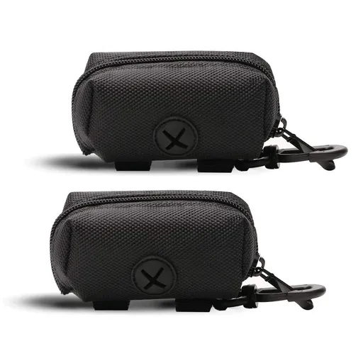 2 Pack Dog Poop Bag Dispenser, Pet Dog Waste Bag Dispenser, Dog Poop bag Holder, Leash Dispenser for Dog Waste Bags, Black