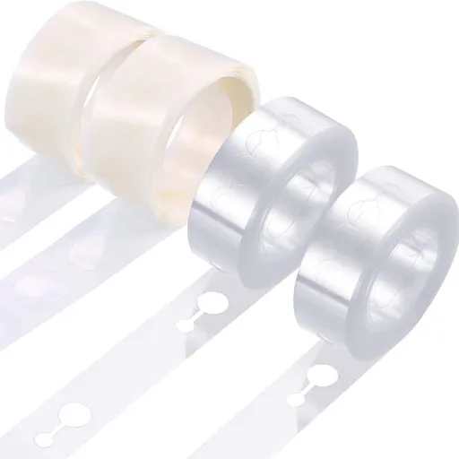 Tatuo Balloon Arch Kit Balloon Garland Decorating Strip Kit 2Rolls Balloon Tape Strips with 2 Rolls Balloon Glue Points Stickers
