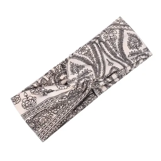 Head bands Wide Headwraps Twist Turban Knot Sweatbands Boho Headbands Sports Head Scarfs Yoga Hair Band (5 Pack Retro Flower)