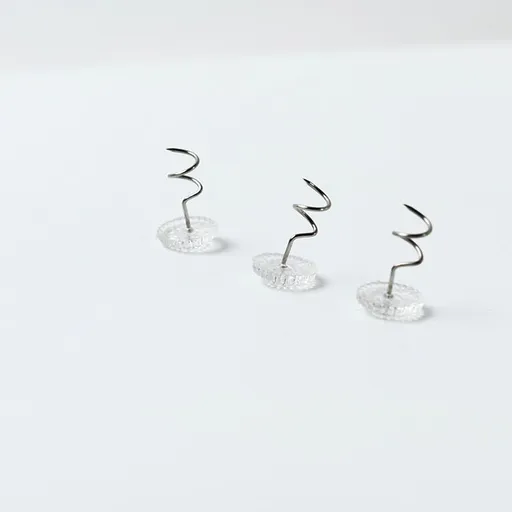 10PCS Upholstery Twist Pins, Clear Heads Bed Skirt Pins for Sofa Covers Slipcovers Arm Armrest Covers，Clear Heads Twist Pins