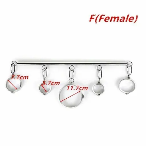 House Of Dasein Metal Spreader Bar Cuffs Collar Bondage Restraint Kits Slave Shackles Set Bdsm - Skin - F Female