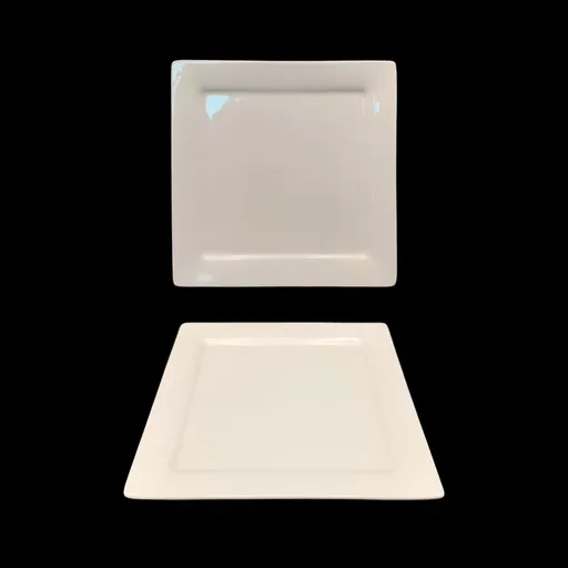 bulk 24 White New Bone China Square Side Plate 21cm