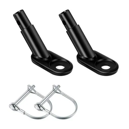 2 pack Bike Trailer Hitch Connector Coupler Bicycle Adapter for Children's Trailers,Cargo and Pet Bicycle Trailers,Black Adapter Accessories