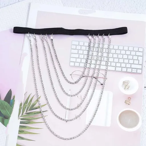 Boho Crystal Leg Chains Rhinestone Body Chain Rave Party Thigh Chain Body Jewelry Accessories for Women and Girls