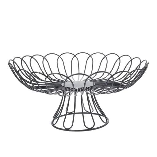 Metal Wire Basket for Kitchen Storage, Multi-Purpose Organizer, 32.5cm, Black