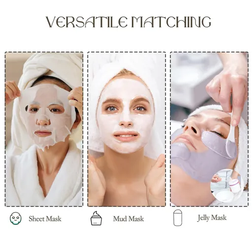 Ideal Swan 4 Pack Reusable Silicon Anti Mask - Wrinkle Silicone Face Mask Holder for Sheet Masks, Moisturizing Facial Mask Cover