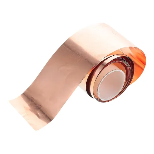 Copper Sheet Roll Rose Plated Gold for DIY and Electrical Projects Smooth Surface Easy to Cut