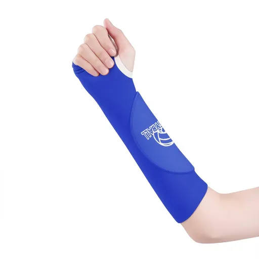 Volleyball Arm Guards Nylon The one who leaps Volleyball arm guards [blue] m size pair [suitable for weight 40-60kg]