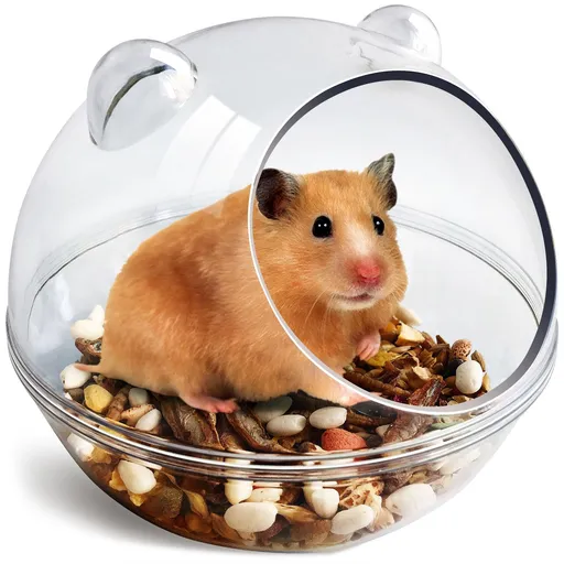 Sand Bath Container,Hamster Toilet and Sandbox Dust Bathtub,Hamster Bed,Sand Bath Box for Hamster Cage Accessories