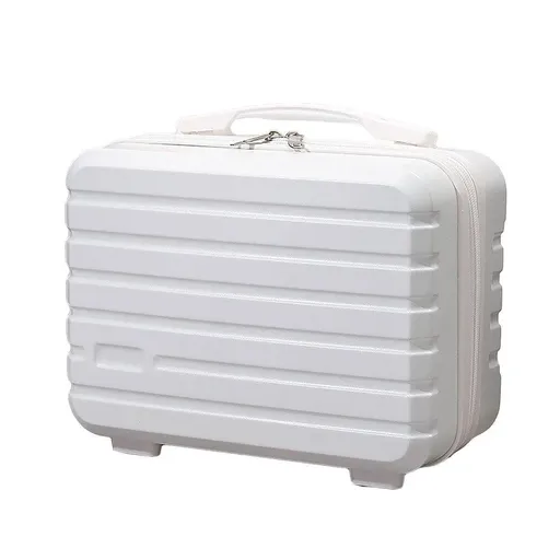 Portable 14 Inch Suitcase Mini Small Travel Storage Hand Gift Box - White