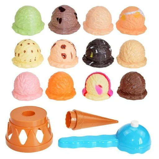 Ice Cream Balance Game Learning Pretend to Play Food Ice Cream Cone Playing Children's Table Game Ice Cream Folding