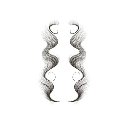 Hairline Edge Tattoo Stickers - Curly Fringe Decals for Women Styling - 1