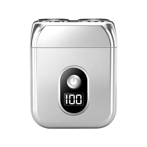 Electric Shaver Portable Mini Design Double Sided Washable LED Battery Display