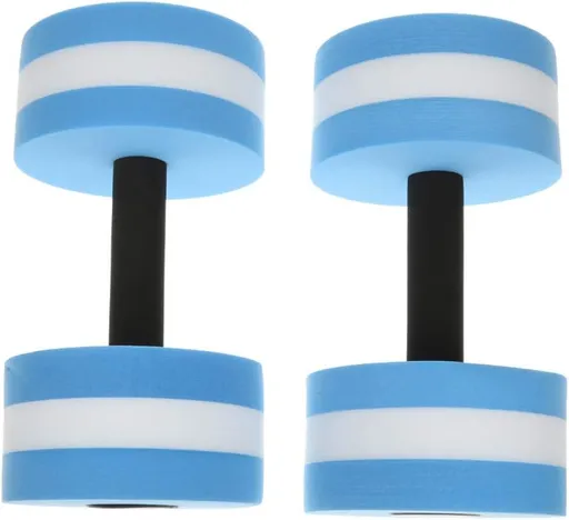 Water Aerobics EVA Water Foam Floating Dumbbell Automatic Float Aquatic Barbell for Water Yoga Fitness and Pool Exercise