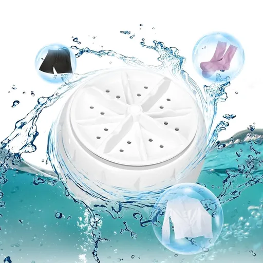 Mini Portable Travel Fully Automatic Small Washing Machine for Underwear or Delicates Turbine Washing Technology Compact and Energy Efficient for Dorm Camping or Apartments