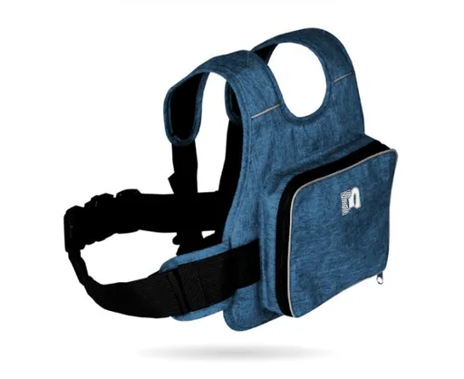 Children Motorcycle Safety Harness for Electric Bike Adjustable Kids Security Strap with Storage Bag Dark Blue Anti-Fall Protection Gear Front and Rear Use