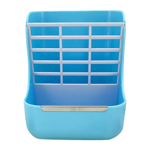 Rack ! 2 in 1 Food Hay Feeder for Rabbit Indoor Hay Feeder for Rabbit Feeder Bowls Use for Grass Food, Wire Shelving Promotion Include 1Pc Storage Rack Blue