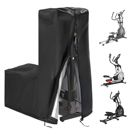 Elliptical Exercise Machine Cover - Waterproof & Dustproof Protective Cover for Home Use - Black - Size 140*64*165cm