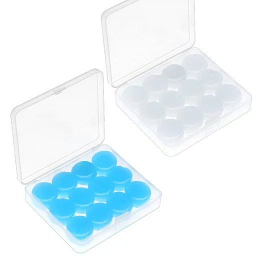 24 PCS Ear Plugs for Sleeping Noise Cancelling, Soft Moldable Reusable Silicone Ear Plugs for Sleeping Mowing Swimming Airplanes