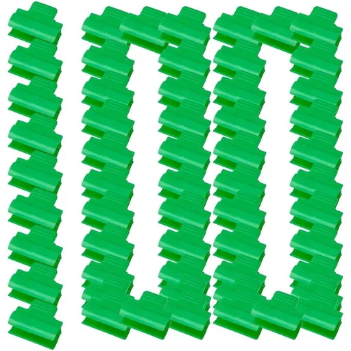 100-piece Heavy Duty Garden Clamps - ABS Greenhouse Clips for Netting, Shade Cloth, Plant Support, Tent Tarp Backdrop Craft
