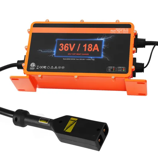 18 AMP Golf Cart Smart Battery Charger for EZGO D-Style IP67 ETL