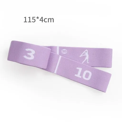 10 Grid Sakura Purple | Pilates Special Stretch Band | Christmas Elegant Fitness Gift | for Adult Yoga & Pilates Training